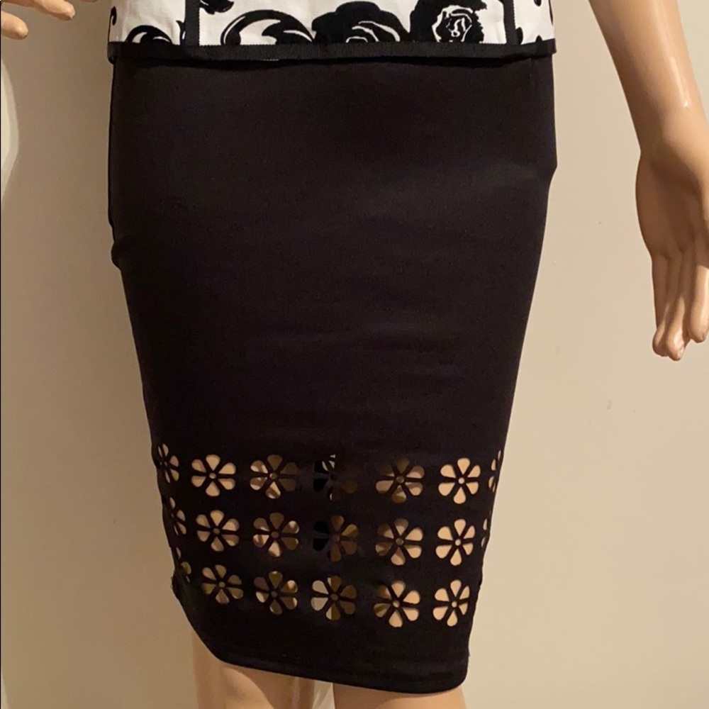 Skirt with laser cut flowers!